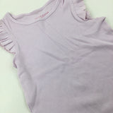 **NEW** Textured Lilac Top With Ruffle Sleeves - Girls 2-3 Years