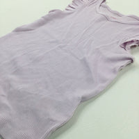 **NEW** Textured Lilac Top With Ruffle Sleeves - Girls 2-3 Years