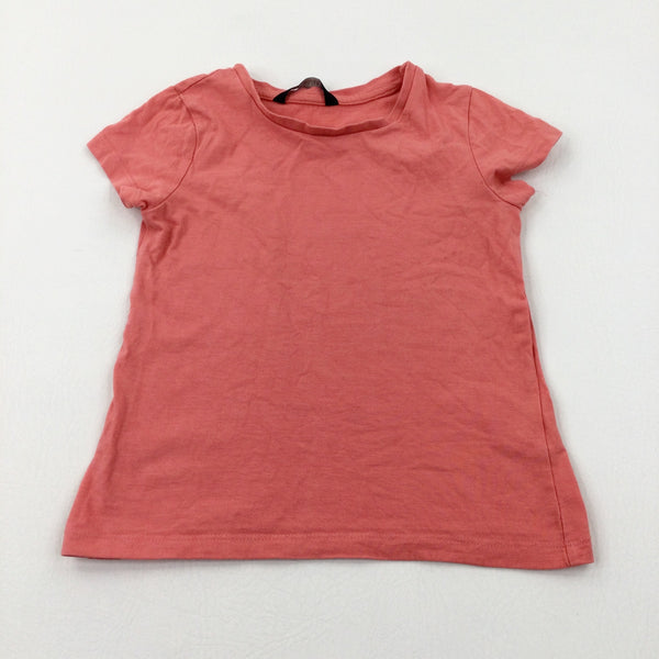 Coral Pink T-Shirt - Boys 3-4 Years