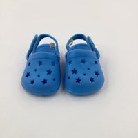 Stars Blue Clogs - Boys - Shoe Size 2