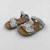 Mice Faces Grey Sandals - Girls - Shoe Size 5