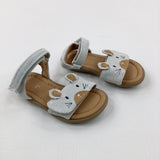 Mice Faces Grey Sandals - Girls - Shoe Size 5