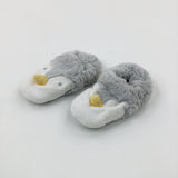 Penguins Fluffy Slippers - Boys/Girls - Shoe Size 4.5