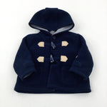 Navy Duffle Coat With Hood - Boys 0-3 Months