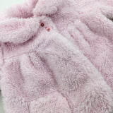 Pink Fluffy Coat - Girls 0-3 Months