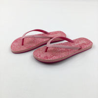 Pink Flip Flops - Girls - Shoe Size 3.5