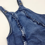 Mid Blue Denim Dungaree Dress - Girls 6-7 Years