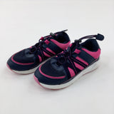Pink & Navy Trainers - Girls - Shoe Size 13