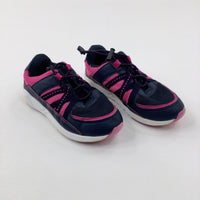 Pink & Navy Trainers - Girls - Shoe Size 13
