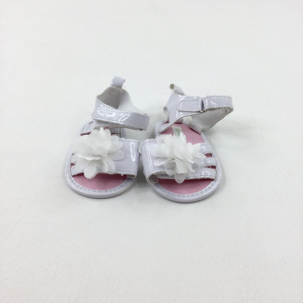 Flowers White Sandals - Girls - Shoe Size 2