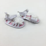 Flowers White Sandals - Girls - Shoe Size 2