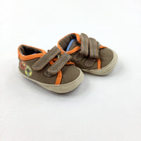 Tan & Orange Canvas Shoes - Boys - Shoe Size 1