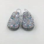 Glittery Clear Jelly Shoes - Girls - Shoe Size 9