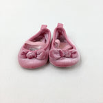 Bows Pink Baby Shoes - Girls - Shoe Size 0