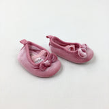 Bows Pink Baby Shoes - Girls - Shoe Size 0