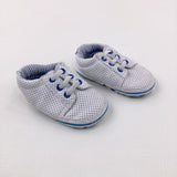 White Baby Shoes - Boys - Shoe Size 4
