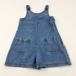 Mid Blue Denim Dungaree Dress - Girls 6-7 Years