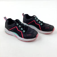Colourful Black Trainers - Girls - Shoe Size 12.5