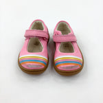 Colourful Striped Pink Shoes - Girls - Shoe Size 4