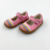 Colourful Striped Pink Shoes - Girls - Shoe Size 4