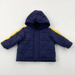 Navy Lightweight Hooded Jacket - Boys 6-9 Months