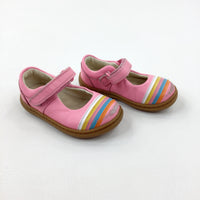 Colourful Striped Pink Shoes - Girls - Shoe Size 4