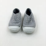 Grey Canvas Shoes - Girls - Shoe Size 10