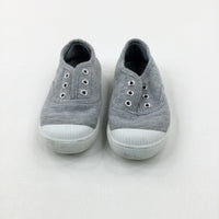 Grey Canvas Shoes - Girls - Shoe Size 10