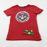 'Super Mario' Sequin Flip Red T-Shirt - Boys 7-8 Years