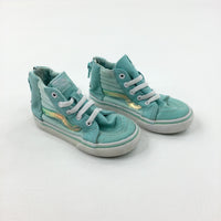 Vans Glittery Green Trainers - Girls - Shoe Size 6.5