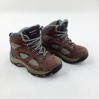 'Hi-Tech' Brown & Grey Walking Boots - Boys/Girls - Shoe Size 13
