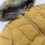 Mustard Yellow Padded Fleece Lined Winter Coat - Boys 12-18 Months