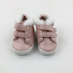Mice Faces Pink Baby Shoes - Girls - Shoe Size 4