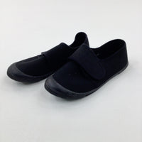 Black Plimsolls - Boys/Girls - Shoe Size 1