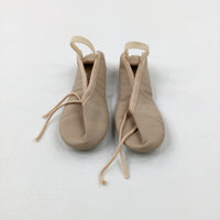 Beige Ballet Shoes - Girls - Shoe Size 12