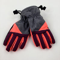 Pink & Purple Winter Gloves - Girls 7-8 Years