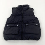 Black Padded Lightweight Gilet - Boys 2-3 Years