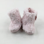 Bows Pink Fluffy Baby Shoes - Girls - Shoe Size 2