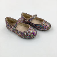 Colourful Glittery Shoes - Girls - Shoe Size 5