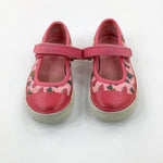 Colourful Fruit Pink Canvas Shoes - Girls - Shoe Size 8