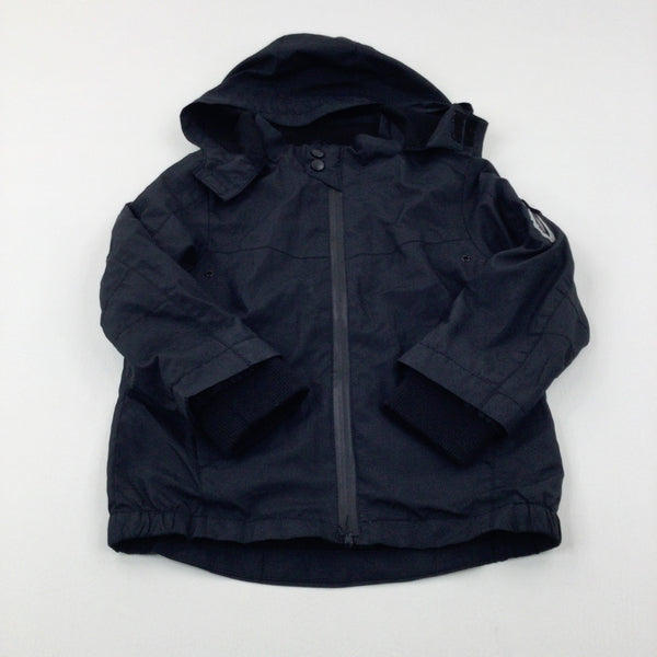 Black Lightweight Jacket - Boys 6-7 Years