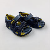 Navy & Yellow Sandals - Boys - Shoe Size 5