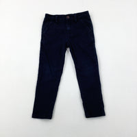 Navy Trousers With Adjustable Waist - Boys 2-3 Years