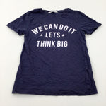 'We Can Do It' Stars Navy T-Shirt - Boys 9-10 Years