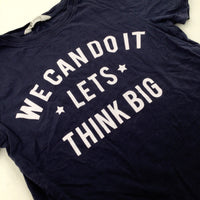 'We Can Do It' Stars Navy T-Shirt - Boys 9-10 Years