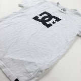 'DC' White Cotton T-Shirt - Boys 9-10 Years