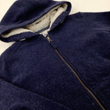 Blue Fleece Lined Zip Through Heavyweight Hoodie - Boys 9-10 Years