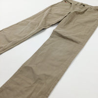 Tan Smart Trousers - Boys 9-10 Years