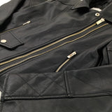 Black Faux Leather Jacket - Girls 9-10 Years