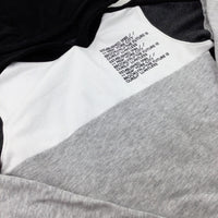 'Established 1985' Black & Grey Hoodie - Boys 9-10 Years